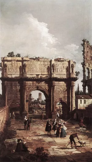 Rome: The Arch of Constantine Oil painting by Canaletto