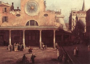 San Giacomo di Rialto Detail Oil painting by Canaletto
