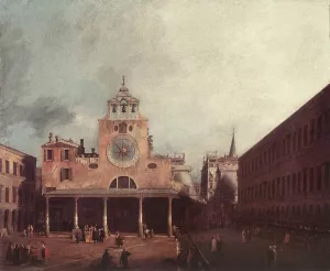 San Giacomo di Rialto by Canaletto - Oil Painting Reproduction