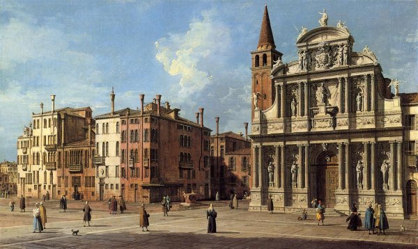 Main Product Photo of Santa Maria Zobenigo Painting by Canaletto
