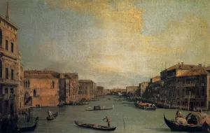 The Grand Canal by Canaletto - Oil Painting Reproduction