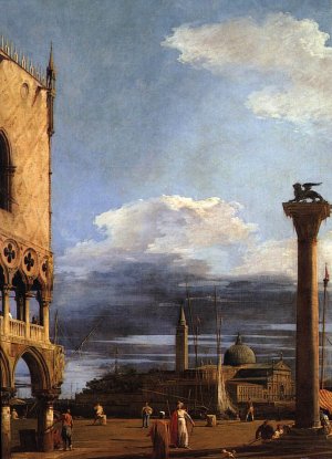 The Piazzetta towards San Giorgio Maggiore Oil painting by Canaletto