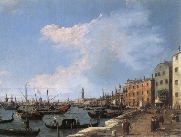 Main Product Photo of The Riva degli Schiavoni Painting by Canaletto