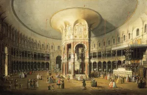 The Rotunda of Ranelagh House by Canaletto Oil Painting
