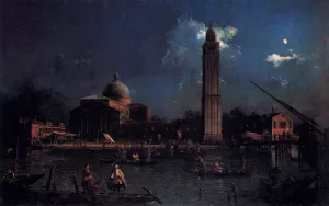 The Vigilia di San Pietro by Canaletto - Oil Painting Reproduction