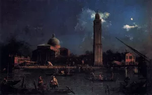 The Vigilia di San Pietro painting by Canaletto