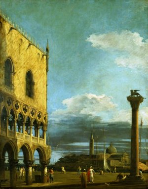 Venice: The Piazetta towards S. Giorgio Maggiore by Canaletto Oil Painting