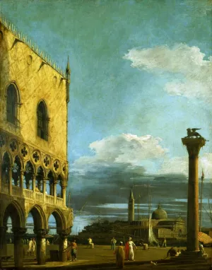 Venice: The Piazetta towards S. Giorgio Maggiore by Canaletto Oil Painting