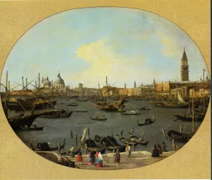 Venice Viewed from the San Giorgio Maggiore by Canaletto Oil Painting