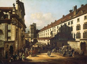 Vienna, Dominican Church by Canaletto Oil Painting