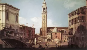 View of Campo Santi Apostoli Oil painting by Canaletto