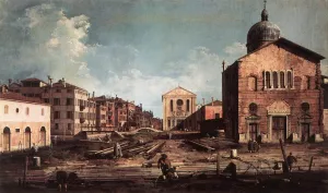View of San Giuseppe di Castello Oil painting by Canaletto