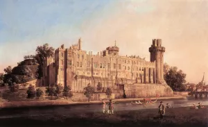 Warwick Castle: the South Front by Canaletto - Oil Painting Reproduction