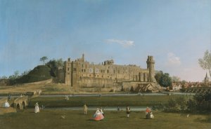 Warwick Castle Oil painting by Canaletto