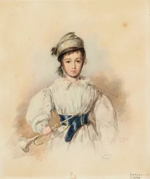 Portrait presume de Maurice Sand Oil painting by Candide Blaize