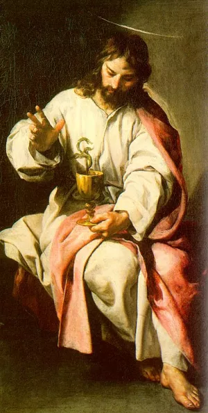 St. John the Evangelist with the Poisoned Cup by Cano Alonso - Oil Painting Reproduction