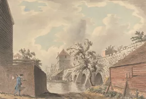 Arches in the City Wall, Canterbury Oil painting by Capt. Francis Grose