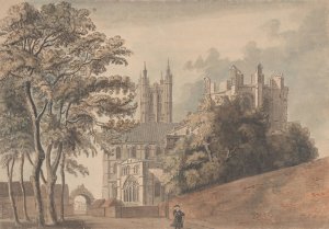 Canterbury Cathedral, Kent by Capt. Francis Grose Oil Painting