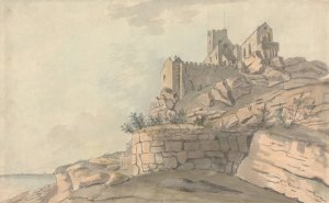 Chapel of St. Michael's Mount by Capt. Francis Grose Oil Painting