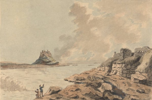 Main Product Photo of Holy Island and Castle, Northumberland Painting by Capt. Francis Grose