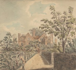 Mr. Grose's House at Wandsworth by Capt. Francis Grose Oil Painting