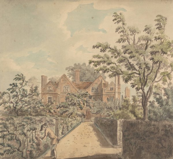 Main Product Photo of Mr. Grose's House at Wandsworth  Painting by Capt. Francis Grose