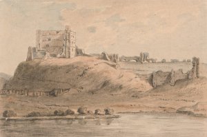 Norham Castle, Northumberland by Capt. Francis Grose Oil Painting