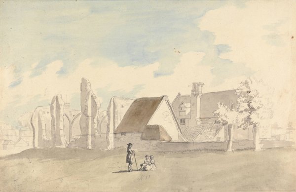 Main Product Photo of Priory Old House, Thetford  Painting by Capt. Francis Grose