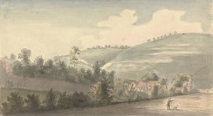 Quarry House near Bletchingley, Surrey by Capt. Francis Grose Oil Painting