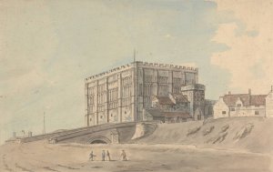 South West View of Norwich Castle by Capt. Francis Grose Oil Painting