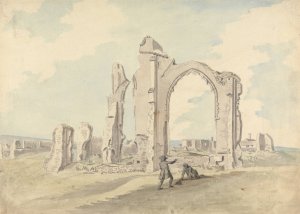 St. Mary's Priory, Thetford by Capt. Francis Grose Oil Painting