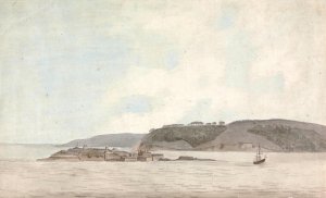 St. Nicholas's Island off Mount Edgecombe by Capt. Francis Grose Oil Painting
