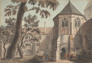 The Lavatory Tower, Canterbury, Kent by Capt. Francis Grose Oil Painting
