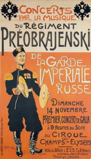 Concerts Par La Musique Du Regiment Preobrajenski by Caran D'Ache Oil Painting