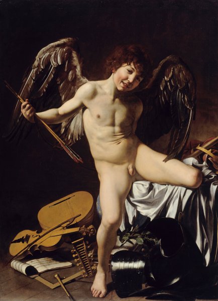 Main Product Photo of Amor Vincit Omnia  Painting by Caravaggio