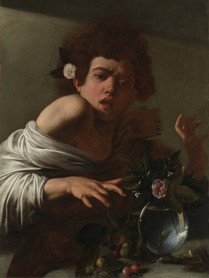 Boy Bitten by a Lizard by Caravaggio Oil Painting