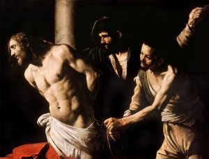 Christ at the Column by Caravaggio Oil Painting
