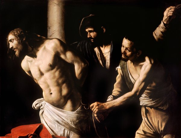 Main Product Photo of Christ at the Column  Painting by Caravaggio
