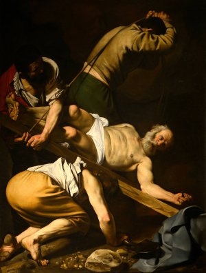 Crucifixion of St. Peter by Caravaggio Oil Painting