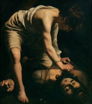 David and Goliath Oil painting by Caravaggio