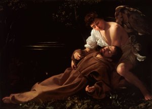 Saint Francis of Assisi in Ecstasy by Caravaggio Oil Painting