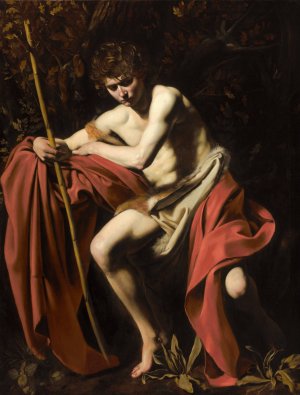 Saint John The Baptist In The Wilderness by Caravaggio Oil Painting