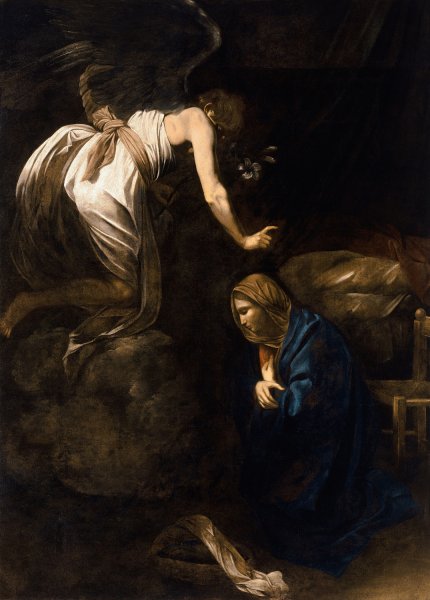 Main Product Photo of The Annunciation  Painting by Caravaggio
