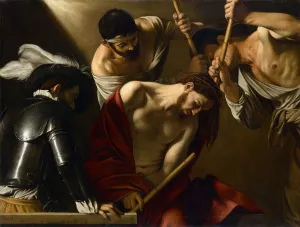 The Crowning with Thorns by Caravaggio Oil Painting