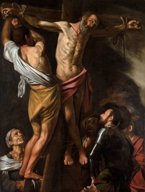 The Crucifixion of Saint Andrew by Caravaggio Oil Painting