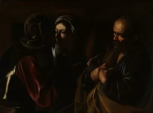 The Denial of Saint Peter by Caravaggio Oil Painting
