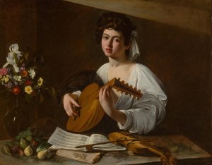 The Lute Player by Caravaggio Oil Painting