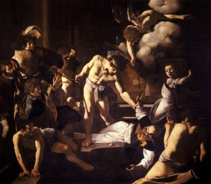 The Martyrdom of Saint Matthew by Caravaggio Oil Painting