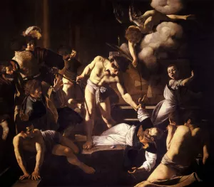 The Martyrdom of Saint Matthew by Caravaggio Oil Painting