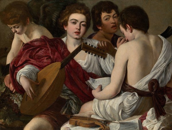 The Musicians  by Caravaggio - Hand-Painted Oil Painting Reproduction